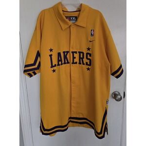 THROWBACK NIKE REWIND SERIES LOS ANGELES LAKERS SHOOTING SHIRT SIZE 2XL‎ WOW!!